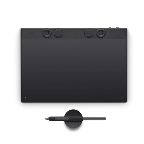 Wacom Intuos Pro Medium È Una Tavoletta Compatta E Leggera Con Penna Wacom Pro Pen 3, Ideale Per Illustratori, Designer Ed Editor, Che Cercano Precisi