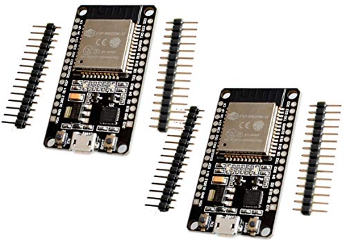 Tecnoiot 2Pcs Esp32 Development Board Wifi+Bluetooth Dual Cores Esp-32 Esp-32S Ultra-Low Power