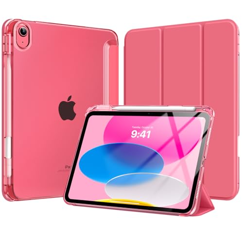 Moko Custodia Per Ipad 11 Pollici (A16) 11A Generazione, Ipad 10A Gen 10,9" 2022 Con Portapenna, Ipad 10A Gen Cover Trifold Sottile E Leggera Con Retr