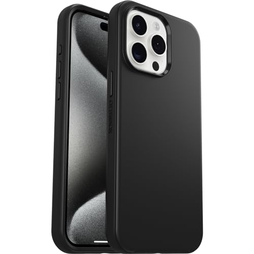 Otterbox Cover Per Iphone 15 Pro Max Symmetry, Resistente A Shock E Cadute, Sottile, Testata 3X Norme Mil-Std 810G, Nero, Senza Retail Package