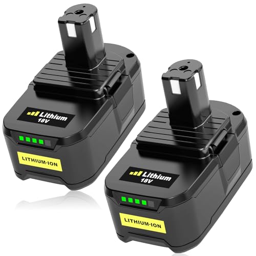 2X Ibanti Sostituzione Per Ryobi 18V Batteria 5.0Ah P108 P102 P103 P105 P107 P109 P104 P106 Per Ryobi Rb18L40 Rb18L50 Rb18L25 Rb18L13