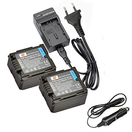 Dste 2Pcs Vw-Vbg130 Batteria + Dc61E Caricabatteria Compatibile Per Panasonic Ag-Hmc150 Hmc150P Hmc150Pj Hmc153Mc Hmc70 Hmr10 Hmr10A Hmr10E Hmr10P Hsc