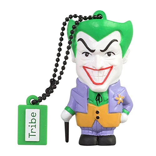 Tribe - Chiavetta Usb 8 Gb Joker - Memoria Flash Drive 2.0, Personaggio Originale Dc Comics, Pennetta Usb Compatibile Con Windows, Linux E Mac