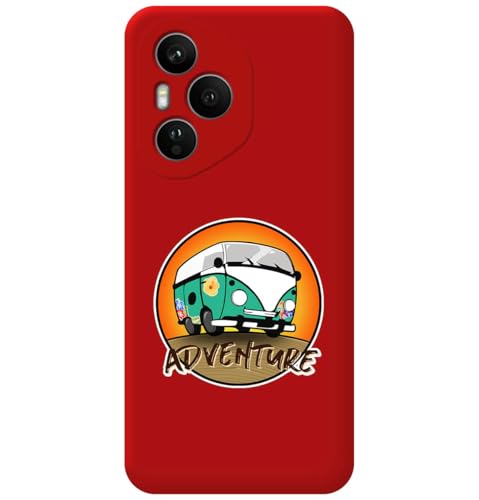 Custodia In Silicone Liquido Rosso Per Huawei Honor 400 Pro 5G Design Adventure Disegni