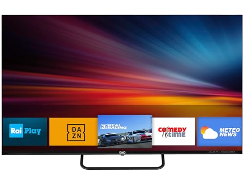 Trevi Ltv 3210 Smart Tv Android 32" Hd Con Design Senza Bordi, Digitale Terrestre E Satellitare Integrato, Connessione Wi-Fi, Hmdi E Usb, Memoria 8Gb 