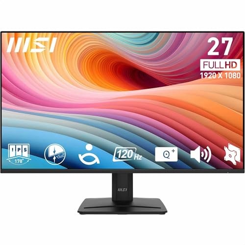 Msi Pro Mp275 E2 Monitor 27" Fhd - Pannello Ips 1920 X 1080, 120 Hz, Schermo A Protezione Degli Occhi, Altoparlanti Integrati, Regolabile In Inclinazi