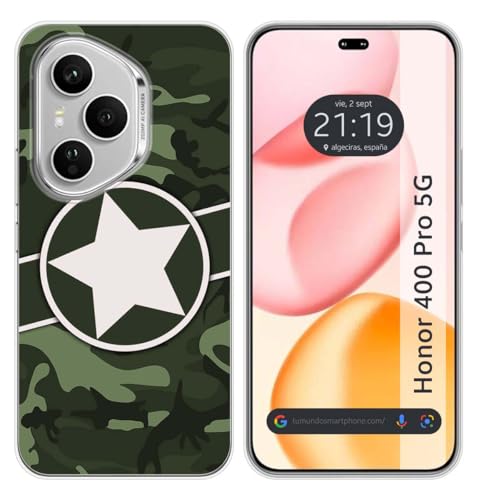 Custodia In Silicone Per Huawei Honor 400 Pro 5G Motivo Mimetico 01 Disegni