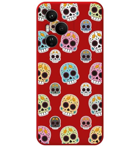 Custodia In Silicone Liquido Rosso Per Huawei Honor 400 Pro 5G Design Catrina Disegni