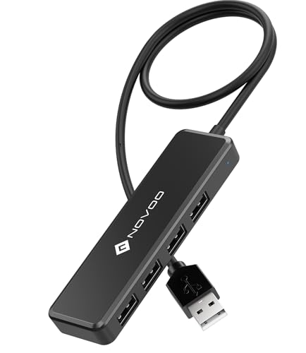 Novoo Usb C Hub, 4 Ports Usb 2.0 Sd Data Splitter, Simple And Practical Port Usb Adapter For Ps5/Mac Pro/Macbook Air/Dell Xps/Notebook Pc/Flash Drive/