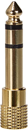 Premiumcord - Adattatore Jack Stereo Da 6,3 Mm A Jack Stereo 3,5 Mm, Placcato Oro