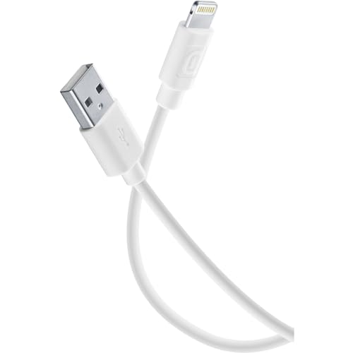 Cellular Line Cavo Connettore Lightning/Usb Per Iphone 5/5C/5S, Bianco