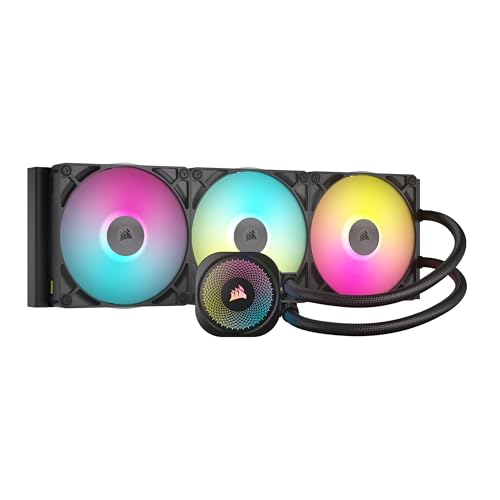 Corsair Icue Link Titan 420 Rx Rgb Raffreddatore Cpu A Liquido – 420 Mm, Motore Di Raffreddamento Flowdrive, Intel Lga 1851/1700, Amd Am5/Am4, 3 Vento