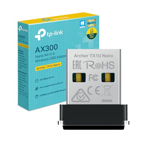 Tp-Link Ax300 Wifi 6 Usb, Chiavetta Wifi Per Pc Fisso, 2.4 Ghz 286 Mbps, Supporta Windows 11/10/7 E Linux, Modalità Ap, Design Nano, Mu-Mimo, Ofdma, A