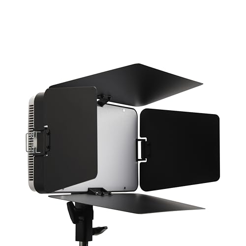 Amaran Pano 60C Porte Di Fienile - 4 Fogli Di Controllo Della Luce Con Piastra Di Diffusione, Forma Precisa E Controllo Delle Fuoriuscite Per Luce Del