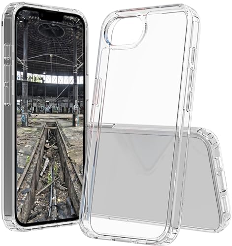 Jt Berlin Pankow Clear Case Compatibile Con Apple Iphone 16E Custodia Trasparente (Assorbimento Degli Urti, Ricarica Wireless Qi Compatibile, Antigraf