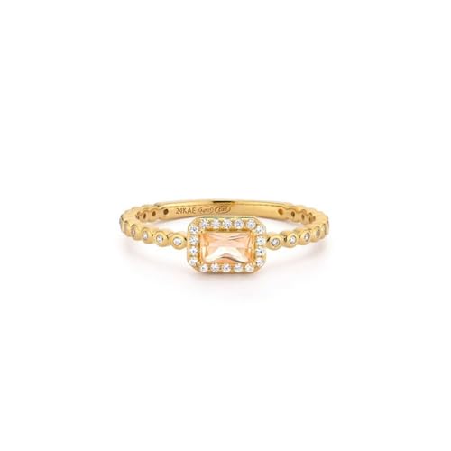 24Kae Bague Avec Pierres Colorées – 12490Y | Femmes | Oxyde De Zirconium En Or