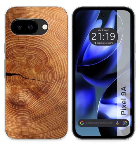 Custodia In Silicone Per Google Pixel 9A 5G Design Legno 04 Disegni
