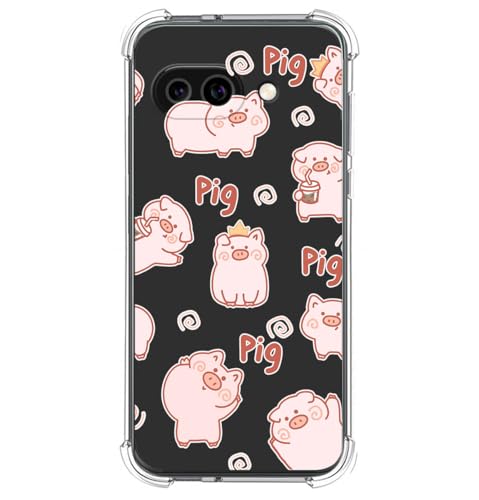 Custodia In Silicone Antiurto Per Google Pixel 9A 5G Design Maiali Disegni