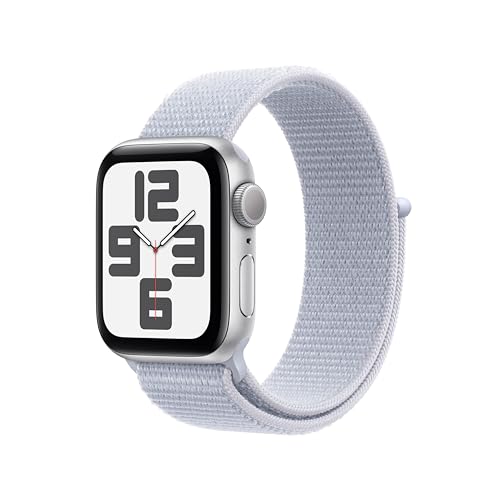 Apple Watch Apple Watch Se Gps 40Mm Boîtier En Aluminium Argent Avec Boucle Sport Nuee Bleue