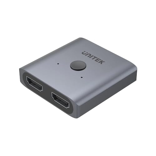 Unitek V1127A Alluminio Hdmi 2.0 4K Switch 2-To-1 Bi-Direzional