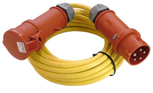 As - Schwabe Starkstrom 60723 - Cavo Di Prolunga K35 At-N07V3-F 5G2,5 – 400 V/32 A/6H/Ca. 22 Kw, Per Cantiere, Giardino, 5 Poli, Robusto Prolunga Cee