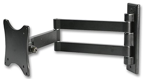 Pro Signal Psg03389 - Supporto Da Parete Per Tv A Doppio Braccio Inclinabile E Girevole, Schermo Da 13"-27"