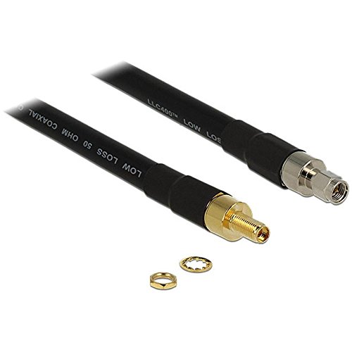 Delock 1M Sma/Sma Cavo Coassiale Cfd400, Llc400 Nero