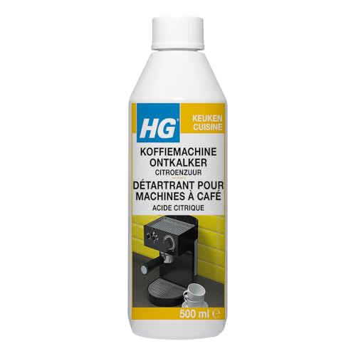 Hg Détartrant Pour Machines Espresso Et Café Crème 0,5 L, Acido Citrico
