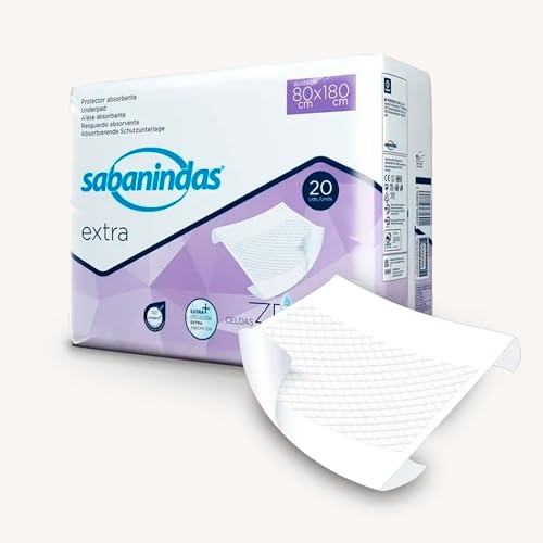 Sabanindas Extra, Protezione Per Letto, 80 X 180 Cm, 20 Pezzi