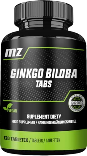 Estratto Di Ginkgo Biloba 80 Mg - 120 Compresse Vegane - Contiene Il 24% Di Glicosidi Flavonici E Il 6% Di Lattoni - Supporta L'Acutezza Mentale E La