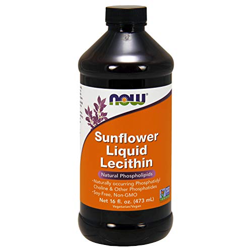 Now Foods Integratori, Lecitina Di Girasole Liquido - Fonte Naturale Di Fosfatidilcolina E Fosfatidi - Supporto Per Cervello, Fegato E Metabolismo - 4