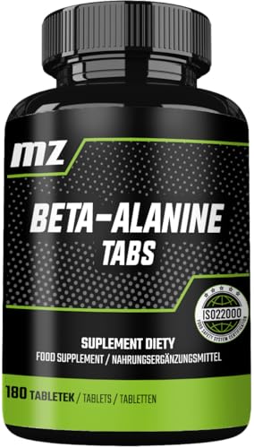 Beta-Alanina 800 Mg Pro Tablet - 180 Compresse Vegane - 60 Giorni Di Fornitura - Integratore Di Aminoacidi Per Migliorare Le Prestazioni Atletiche - D