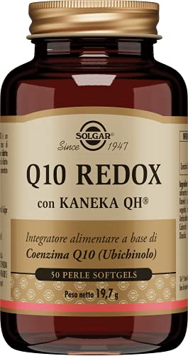 Solgar Q10 Redox - 50 Perle Softgels - Integraore Alimentare A Base Di Coenzima Q10 (Ubiquinolo)