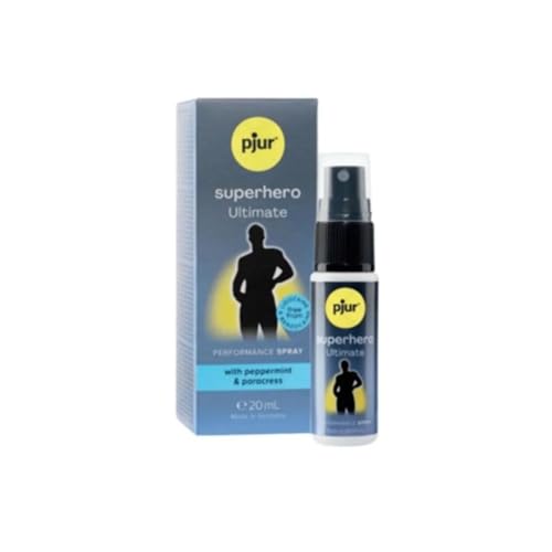 Pjur Superhero Ultimate (20 Ml) - Il Nostro Spray Ritardante Più Forte Per Gli Uomini - Un Complesso Attivo Con Sei Volte La Potenza: Per Prestazioni 