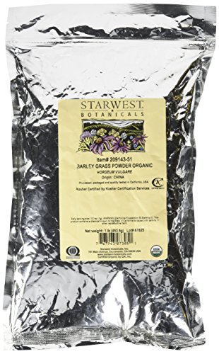 Starwest Botanicals Organic Barley Grass Powder, 1 Pound