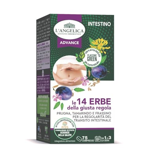 L'Angelica, Le 14 Erbe Della Giusta Regola, Integratore Per Regolarità Intestinale, A Base Di Prugna Tamarindo E Frassino, Contro Il Gonfiore Addomina