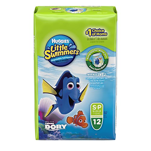Huggies U1833930 Swim Diaper Pannolini, Taglia 3-4, 7-15 Kg, 12 Pezzi