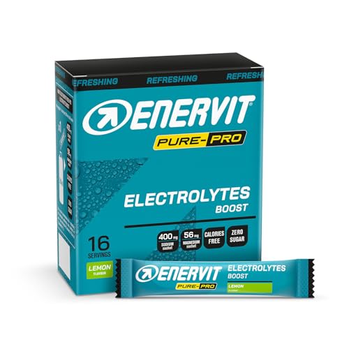 Enervit Pure-Pro Electrolytes Boost, Elettroliti, Integratore Di Sali Di Sodio E Magnesio, Gusto Limone, Riduzione Stanchezza, Per Workout Intensi, 0 