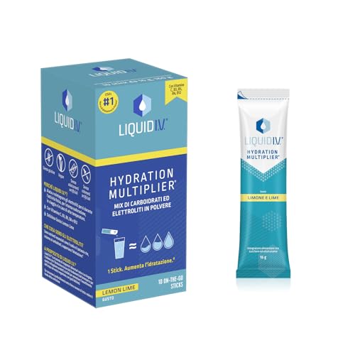 Liquid I.V., Integratore Con Elettroliti Per Idratazione Rapida*, Vitamine C B3 B5 B6 B12 Per Energia E Riduzione Stanchezza Estiva, Gusto Limone E Li