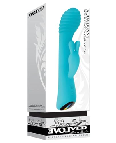 Evolved Aqua Bunny Vibratore Blue 21,3 Cm