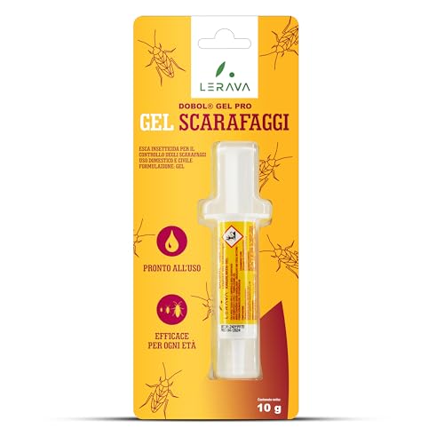 Lerava® Gel Scarafaggi [Pronto All'Uso] - Insetticida Blatte Contro Tutte Le Specie - Ideale Per Interno E Scarichi - Scarafaggi Disinfestazione Casa 
