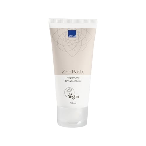 Abena Pasta Di Zinco, 60 Ml. | 40% Ossido Di Zinco | Senza Profumo | Barriera Repellente Bianca Contro Le Sostanze Irritanti | Lenitivo Per La Pelle |