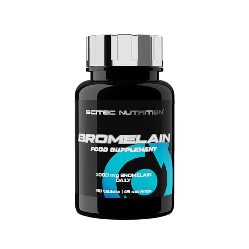 Scitec Nutrition Bromelain | Enzima Di Degradazione Delle Proteine Di Origine Vegetale | 1000 Mg Di Bromelina Al Giorno, 90 Compresse