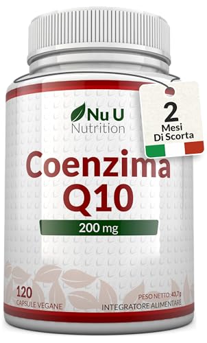 Coenzima Q10 Coq10 100Mg - 120 Capsule Vegane - 2 Mesi Di Fornitura - 100% Ubiquinone Puro Fermentato Naturalmente - Senza Ogm - Prodotto In Europa - 