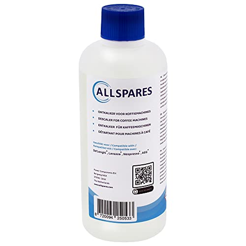 Allspares Disincrostante (1 X 500 Ml) Per Macchine Da Caffè, Adatto Per Delonghi Ecodecalk Dlsc500 E Aeg M3Bicd200