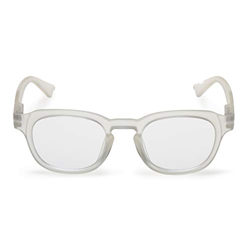 Contacta, Mayfair, Occhiali Da Lettura Per Uomo E Donna, Montatura Arrotondata Con Effetto Soft Touch E Aste Flex, Colore Crystal, Diottrie +1,00, Con