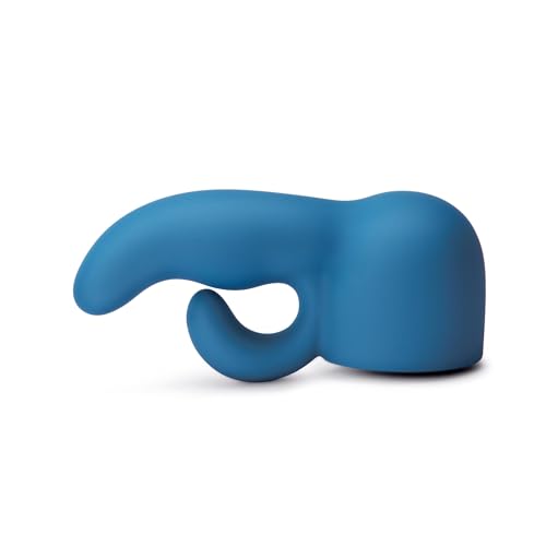 Le Wand Petite Dual Weighted Attacco In Silicone Blue 5,5 Cm