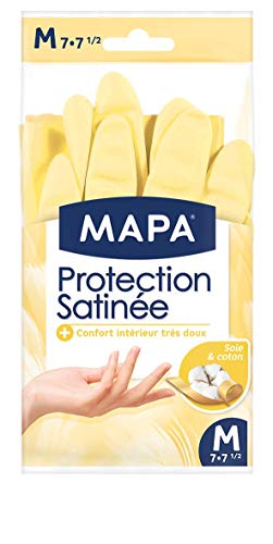 Mapa-Guanti In Lattice-Protezione In Tessuto Satin Di Cotone, Confezione Da 3