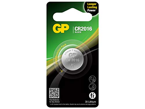 Gp Battery Batteria Super Litio A Bottone Cr2016 (Blister 1 Pezzo)