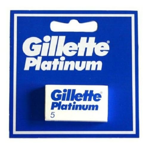Gillette Platinum Lamette Da Barba, 5 Pezzi